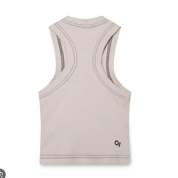 NWT Orseund Iris RACERBACK SPORT TANK OFF-WHITE - Picture 3 of 9